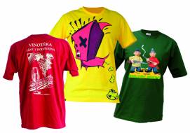 Ukázka potisku textilu Ukázka potisku textilu