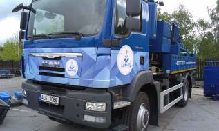 polep vozu likvidace odpadů, Elgo